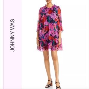 Johnny Was
Visions Floral Print Silk Dress